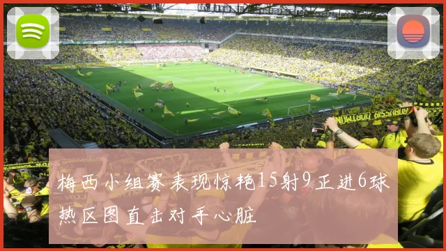梅西小组赛表现惊艳15射9正进6球热区图直击对手心脏